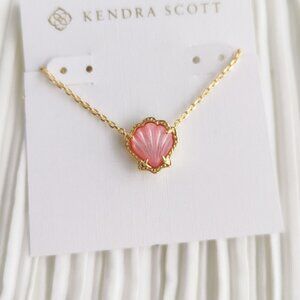 Kendra Scott Brynne Blush Ivory Mother-of-Pearl Gold Shell Necklace